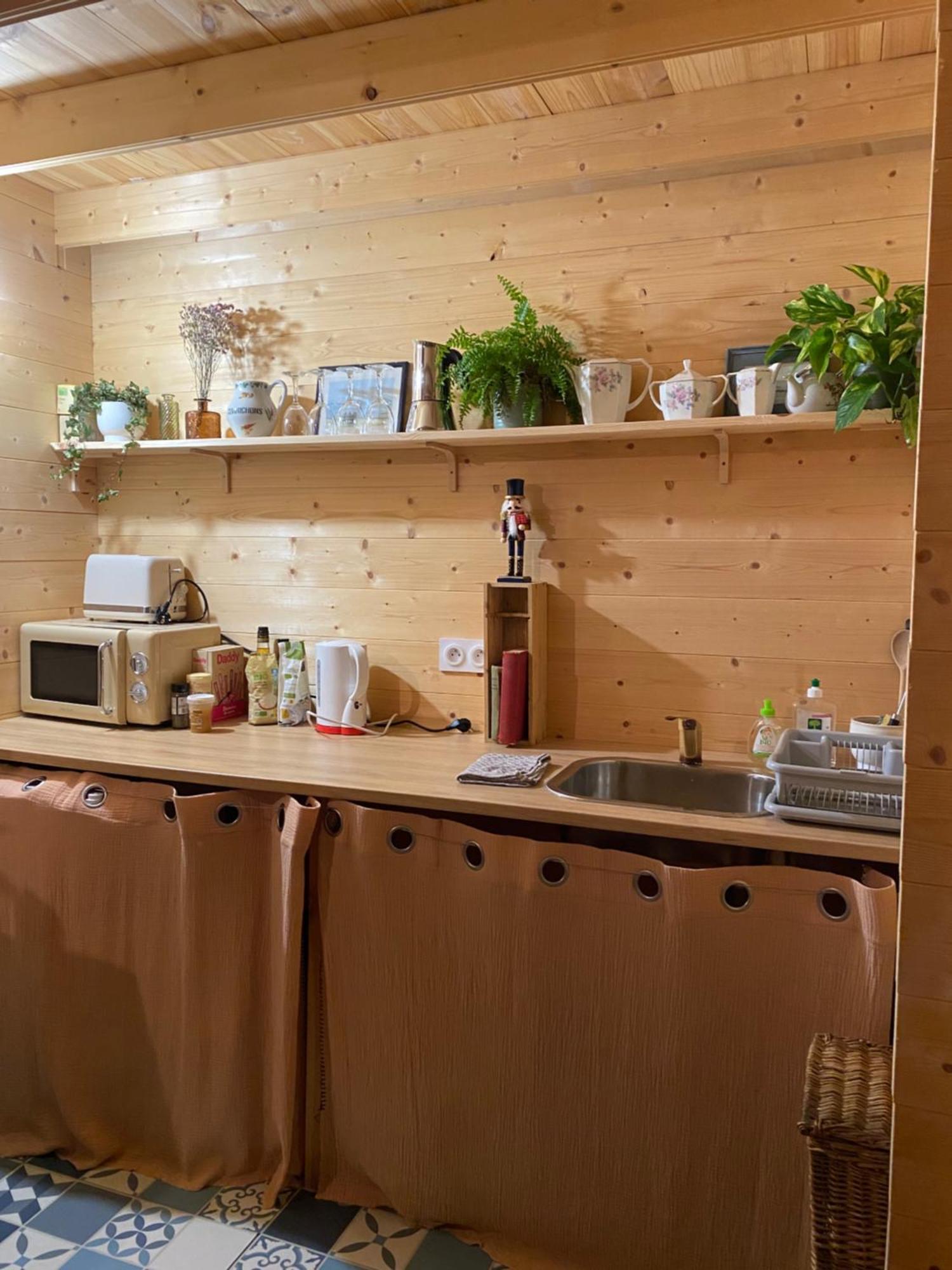 Maison En Bois 1 Chambre 4 Couchages Type Tiny House Granville Exterior foto
